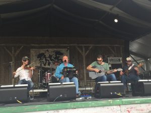 Ray Abshire Cajun Band performing on the Fais Do-Do stage